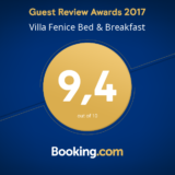 certificato di eccellenza booking.com villa fenice vieste